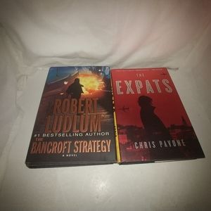 Lot of 2 Hardcover Novels : The Expats, The Bancro